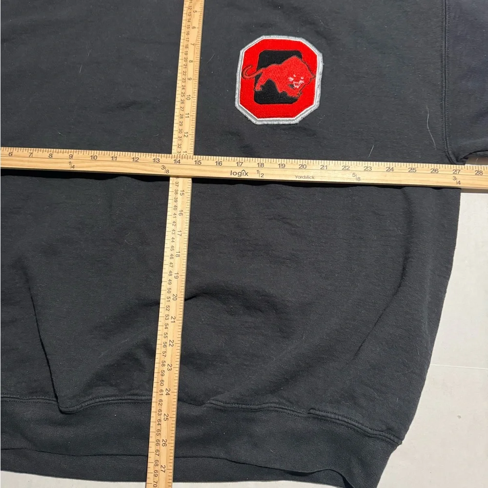 Arterius Terrell Black Pullover Sweatshirt 0, Panther logo, Men's 2X #1035‎